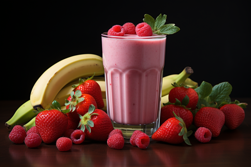 Homemade Banana Strawberry Smoothie